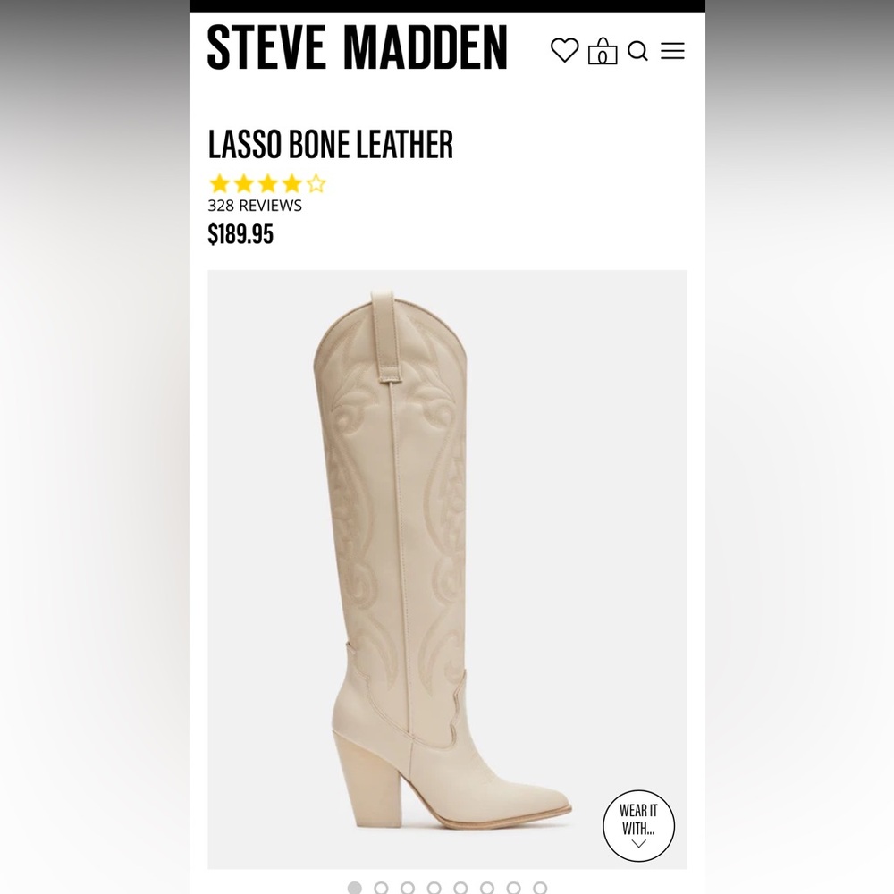 Steve Madden Western Knee-High Boot